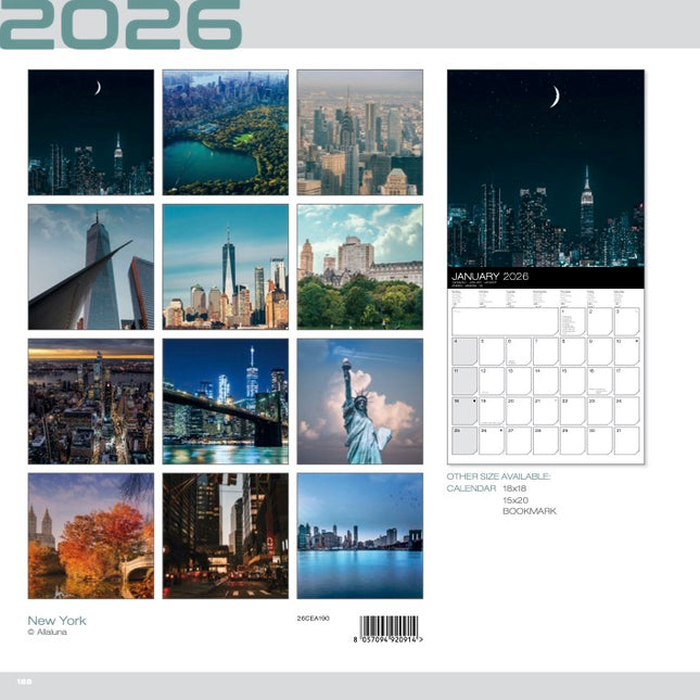 Allaluna New York Kalender 2026
