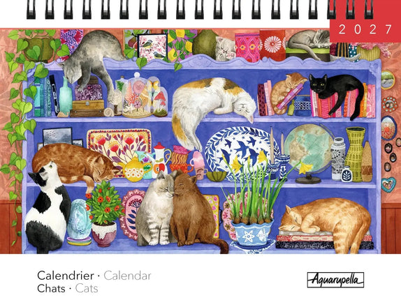 Aquarupella Katten Deskkalender 2027