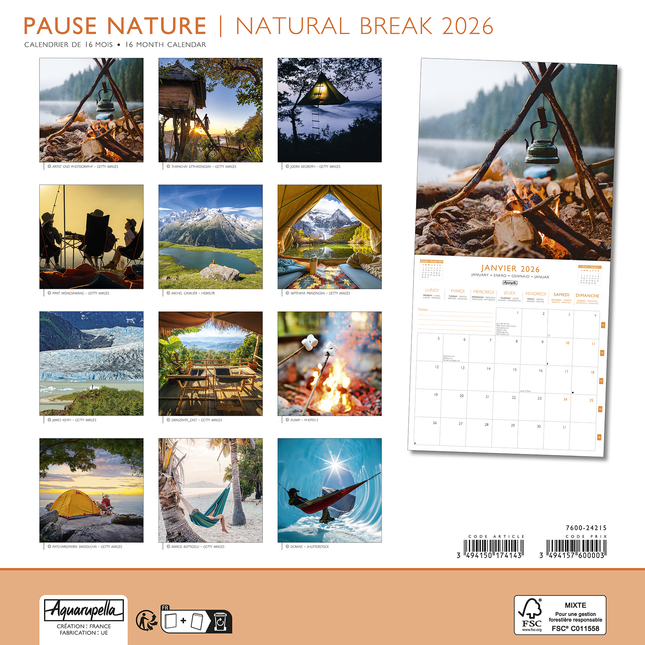 Aquarupella Natural Break Kalender 2026