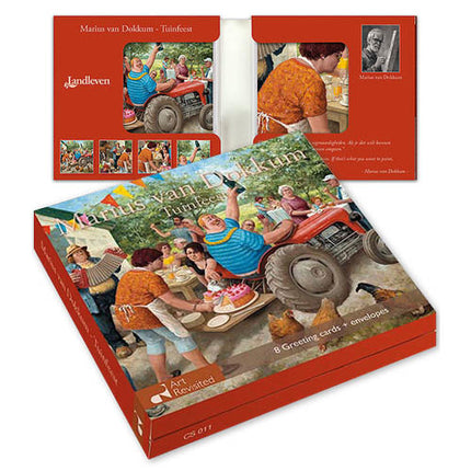 Art Revisited Kaartenmapje Marius van Dokkum – Tuinfeest 8 Kaarten
