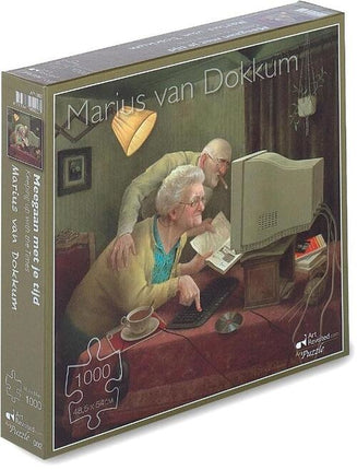 Art Revisited Marius van Dokkum Meegaan met je Tijd Puzzel 1000 Stukjes