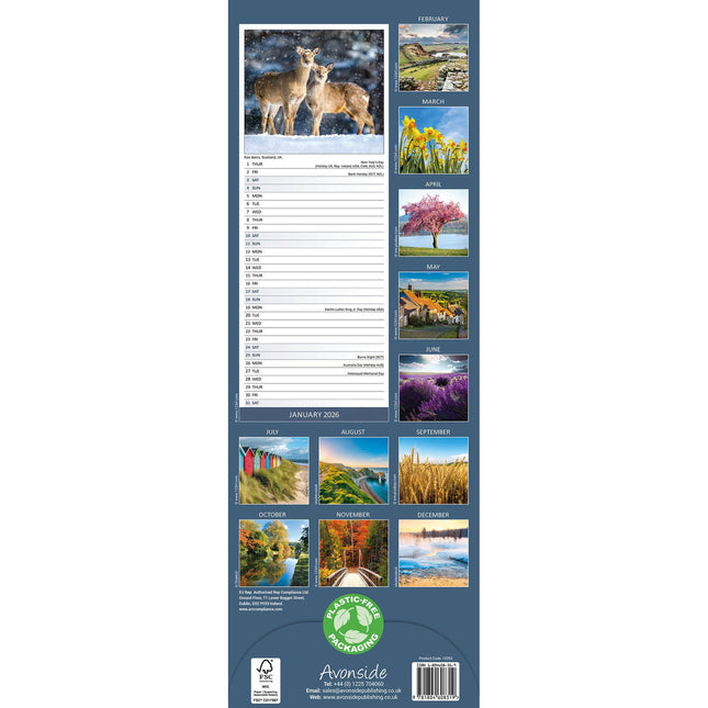 Avonside Seasons Kalender 2026 Slimline