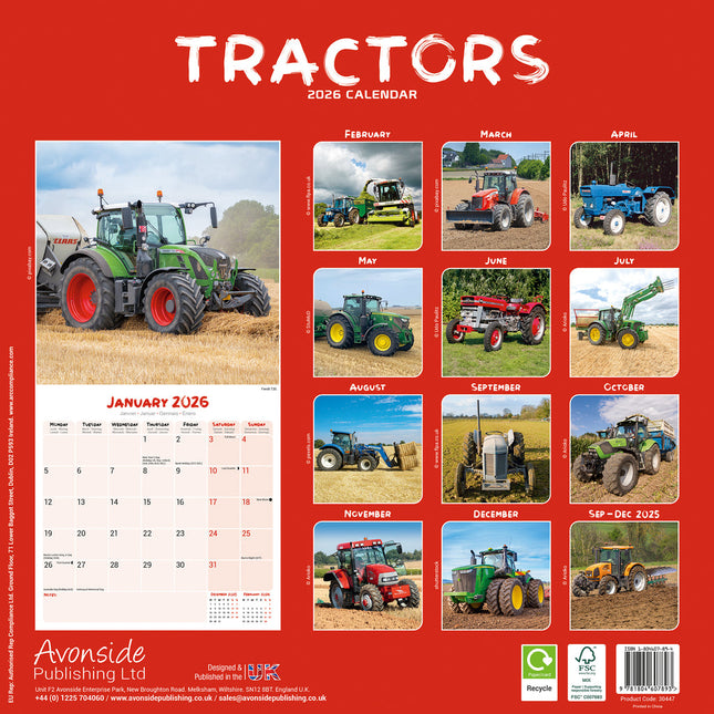 Avonside Tractoren Kalender 2026