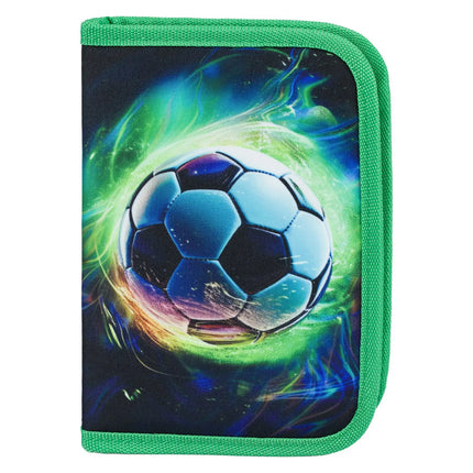 Baagl Baagl Etui Voetbal Groen 1- rits