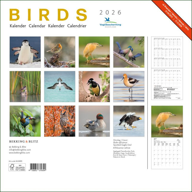 Bekking & Blitz Birds Kalender 2026