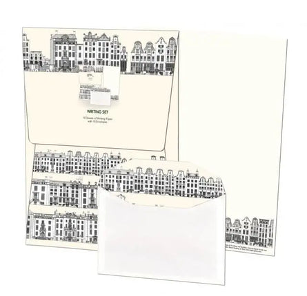 Bekking & Blitz Briefpapier met enveloppen: Canal Houses, Caspar Jacobsz. Philips, Collection Rijksmuseum A'dam