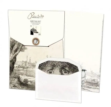 Bekking & Blitz Briefpapier met enveloppen: De Omval, Rembrandt van Rijn, Museum Het Rembrandthuis