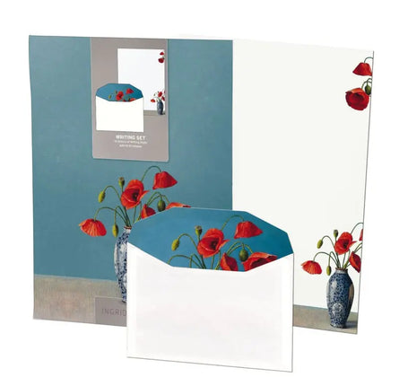 Bekking & Blitz Briefpapier met enveloppen: Klaprozen, Ingrid Smuling