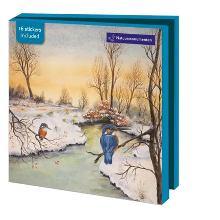 Bekking & Blitz Kaartenmapje Dieren in de Winter, Dennis Meijering 10 Stuks