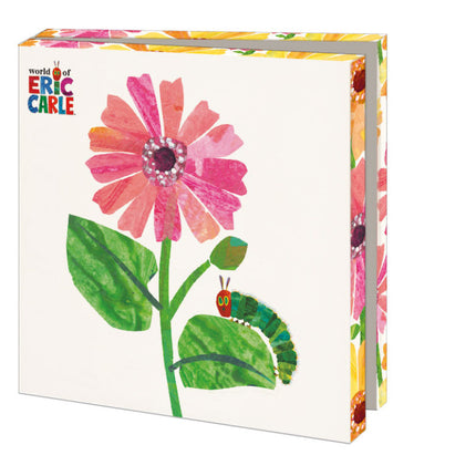 Bekking & Blitz Kaartenmapje Flowers, The very hungry caterpillar, Eric Carle 10 Stuks met Enveloppen