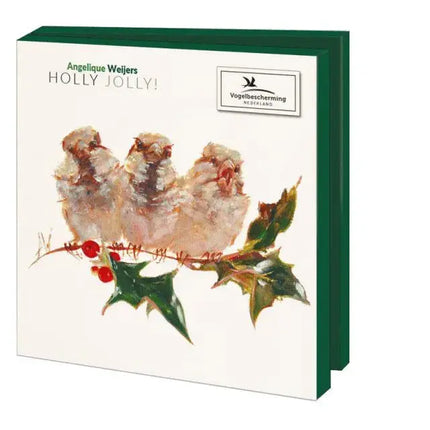 Bekking & Blitz Kaartenmapje Holly Jolly, Angelique Weijers 10 Stuks met Enveloppen