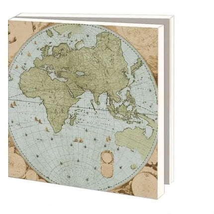 Bekking & Blitz Kaartenmapje met env, vierkant: The World According To Blaeu, Het Scheepvaartmuseum