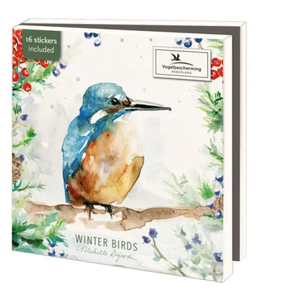 Bekking & Blitz Kaartenmapje Winterbirds, Michelle Dujardin 10 Stuks