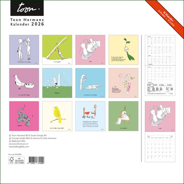 Bekking & Blitz Toon Hermans Kalender 2026