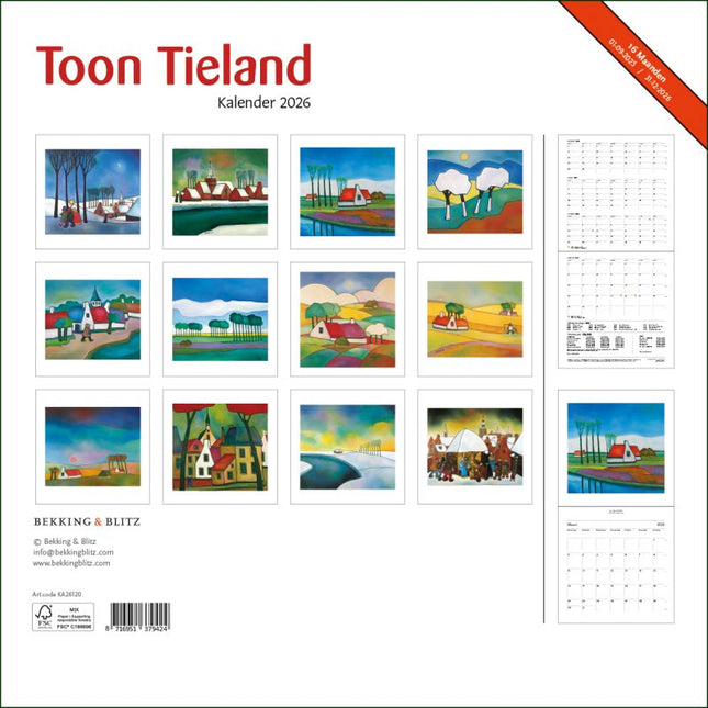 Bekking & Blitz Toon Tieland Kalender 2026