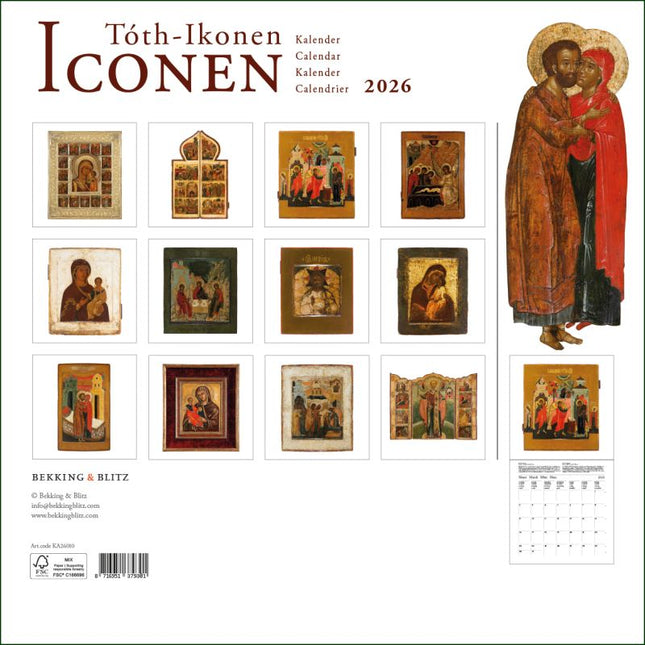 Bekking & Blitz Tóth Ikonen Kalender 2026