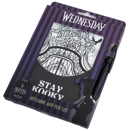 Blue Sky Studios Wednesday Set Notitieboek Met Pen