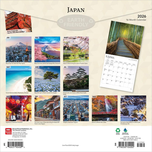 Browntrout Japan Kalender 2026