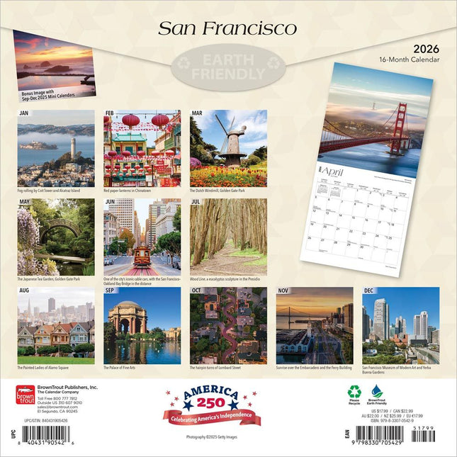 Browntrout San Francisco Kalender 2026