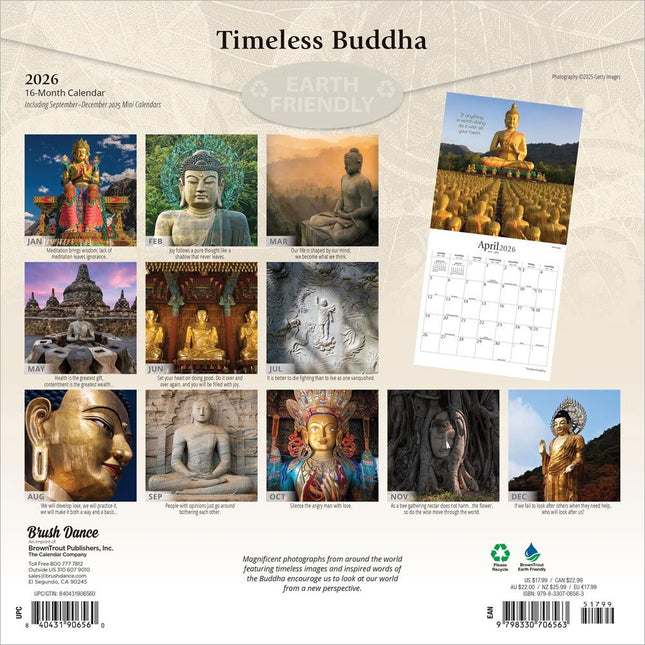 Browntrout Timeless Buddha Kalender 2026