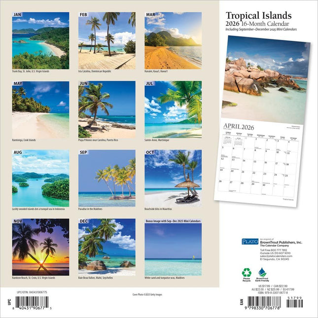 Browntrout Tropical Islands Kalender 2026