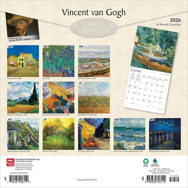 Browntrout Vincent van Gogh Kalender 2026