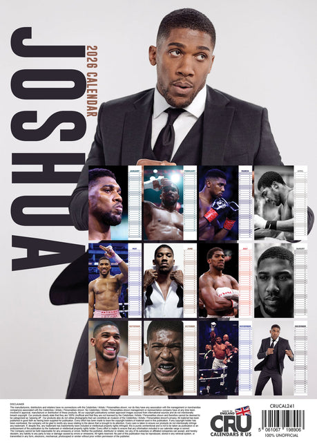 CalendarsRUs Anthony Joshua A3 Kalender 2026