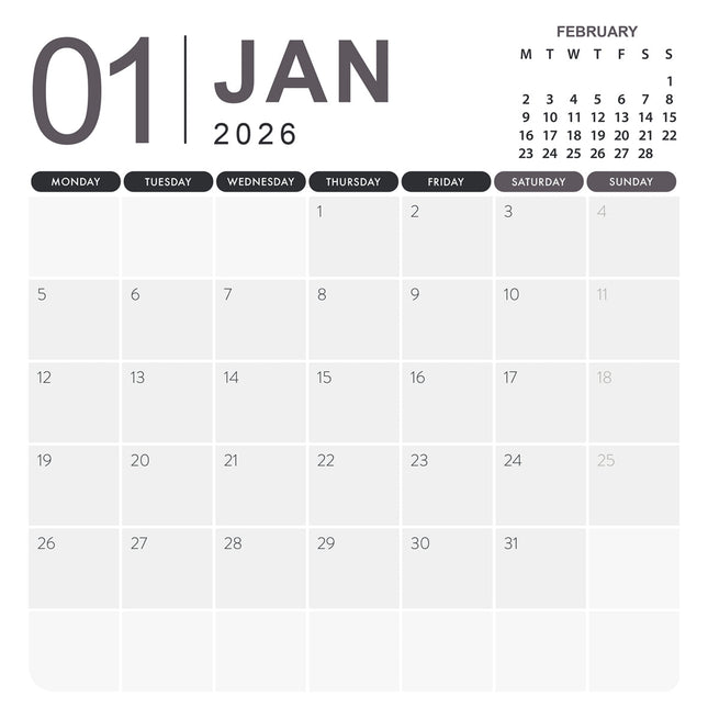 CalendarsRUs Bearded Collie Kalender 2026