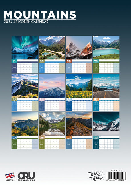 CalendarsRUs Bergen A3 Kalender 2026