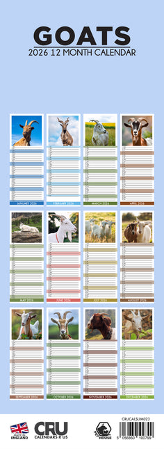 CalendarsRUs Geiten Slimline Kalender 2026