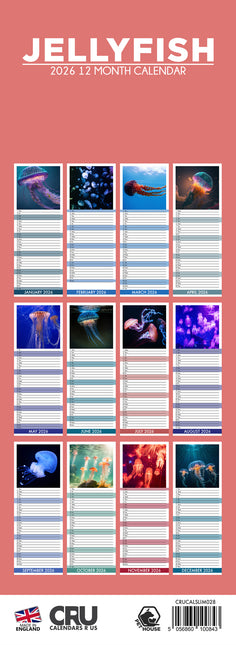 CalendarsRUs Kwallen Slimline Kalender 2026