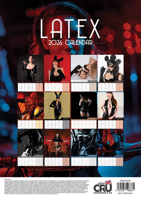 CalendarsRUs Latex A3 Kalender 2026