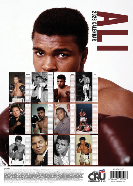 CalendarsRUs Muhammad Ali A3 Kalender 2026