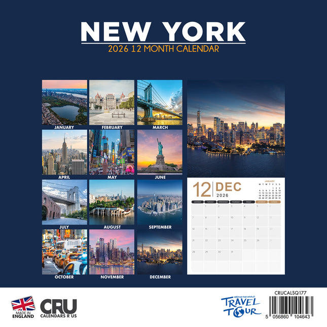 CalendarsRUs New York Kalender 2026