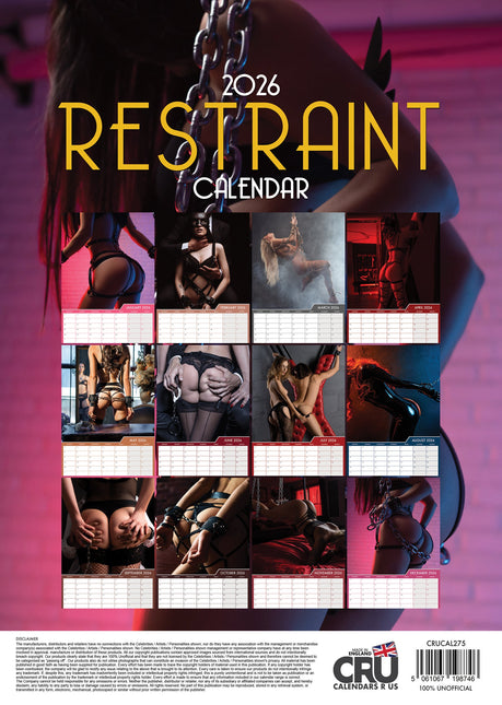CalendarsRUs Restraint A3 Kalender 2026
