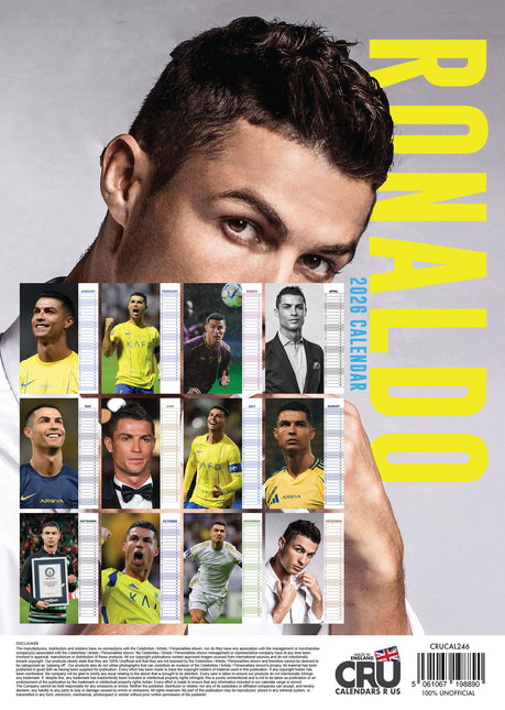 CalendarsRUs Ronaldo A3 Kalender 2026