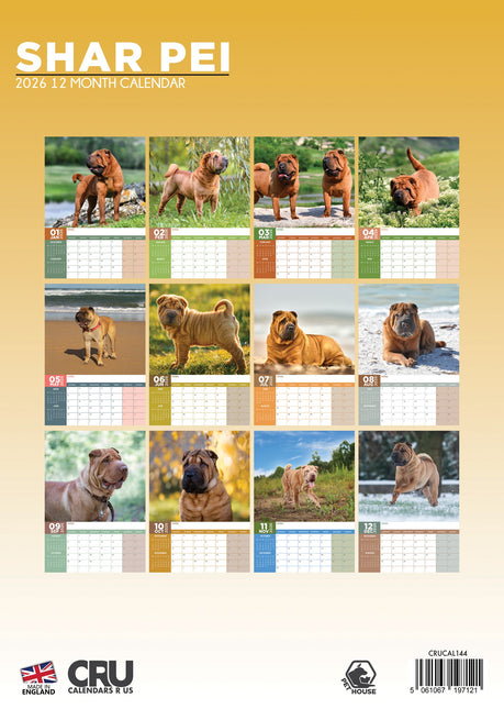 CalendarsRUs Shar Pei A3 Kalender 2026