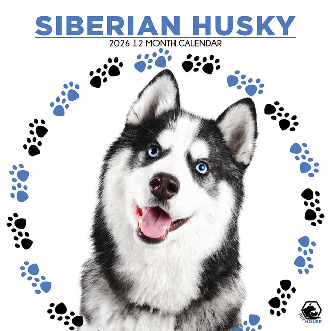 CalendarsRUs Siberische Husky Kalender 2026