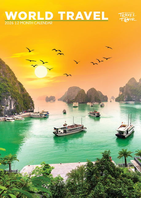 CalendarsRUs World Travel A3 Kalender 2026