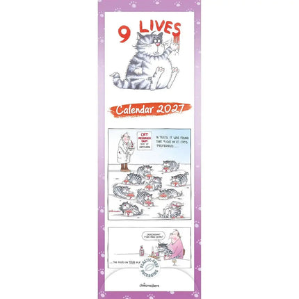 CarouselCalendars 9 Lives Kalender 2027 Slimline
