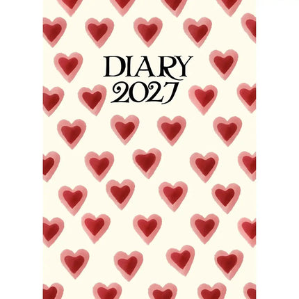 CarouselCalendars Emma Bridgewater Agenda 2027 A6 Hearts