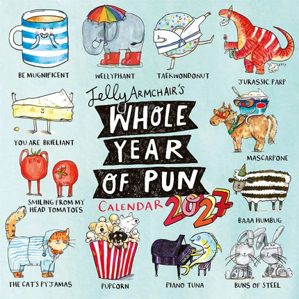 CarouselCalendars Jelly Armchair, Whole Year of Pun Kalender 2027