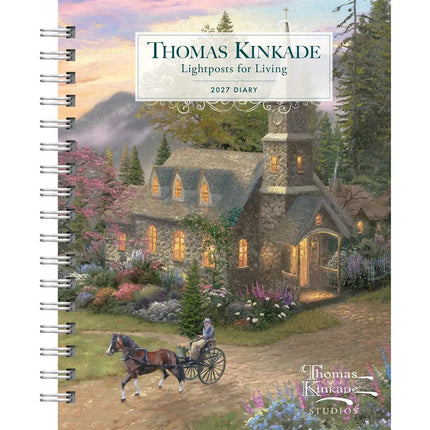 CarouselCalendars Kinkade, Lightposts for Living Agenda 2027 A5