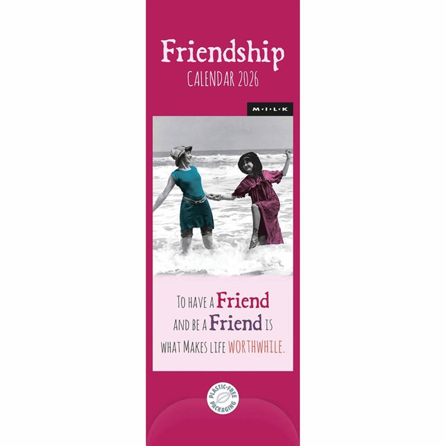 CarouselCalendars MILK Friendship Slimline Kalender 2026