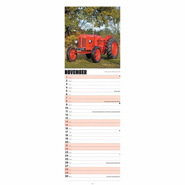 CarouselCalendars Tractors Kalender 2026 Slimline