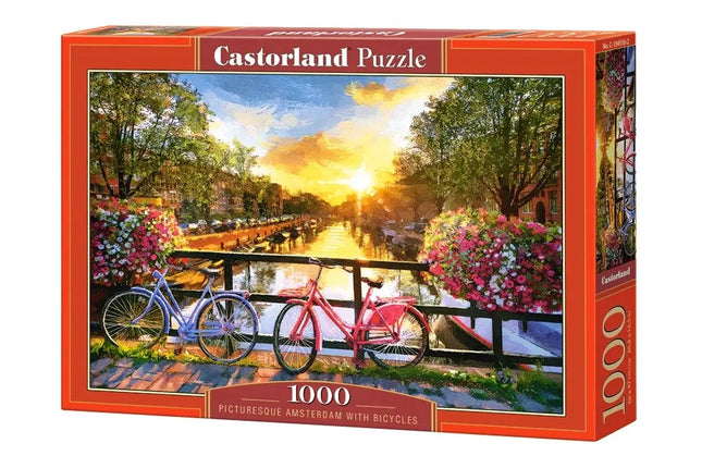 Castorland Picturesque Amsterdam with Bicycles Puzzel 1000 Stukjes
