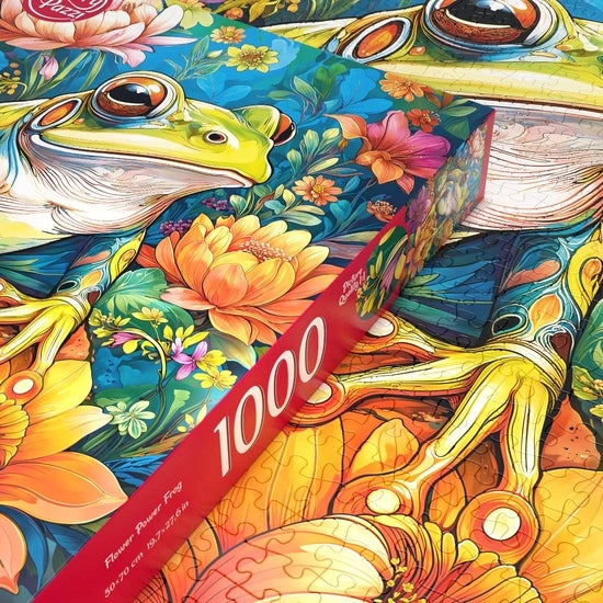 CherryPazzi Flower Power Frog Puzzel 1000 Stukjes