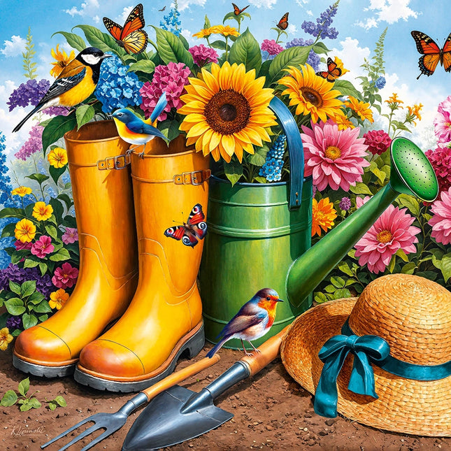 CherryPazzi Golden Boots, Blooming Roots Puzzel 1000 Stukjes