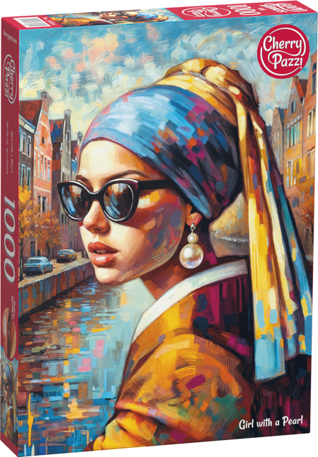 CherryPazzi Johannes Vermeer- Girl with a Pearl Puzzel 1000 Stukjes