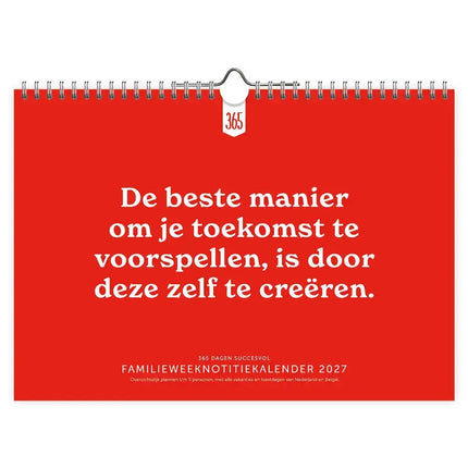 Comello 365 Dagen Succesvol FamilieWEEKnotitiekalender 2027